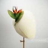 'Valerie' Small Bird of Paradise Silk Millinery Hat Mount