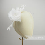 'Cynthia' Silk and Organza Flower Blossom Millinery Hat Mount