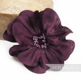 'Camille' Large 14cm Silk Poppy Millinery Flower Mount