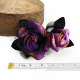 'Darlene' Velvet, Silk and Organza Double Millinery Flower Mount