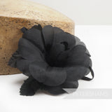 'Norma' Petite 8cm Silk Rose Millinery Flower Hat Mount