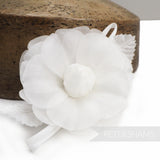 'Norma' Petite 8cm Silk Rose Millinery Flower Hat Mount