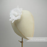 'Norma' Petite 8cm Silk Rose Millinery Flower Hat Mount