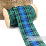 40mm Tartan Style Woven Edge Ribbon - 1m