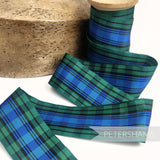 40mm Tartan Style Woven Edge Ribbon - 1m