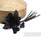 'Brent' Vintage Velvet Pansy Wired Millinery Flower Bunch