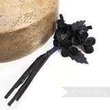 'Brent' Vintage Velvet Pansy Wired Millinery Flower Bunch