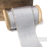 45mm Looped Linen Edge Millinery Petersham Hat Ribbon - 1m