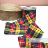 75mm Vintage Berisfords Scottish Tartan Woven Edge Ribbon