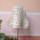 Slightly Flawed Paper Vintage 1970's Crochet Flare Hat Body