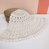 Slightly Flawed Paper Vintage 1970's Crochet Flare Hat Body