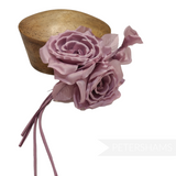 'Annalise' Large Silk Double Rose Millinery Flower Hat Mount