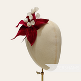 'Brielle' Velvet Lily of the Valley Silk Flower Hat Mount