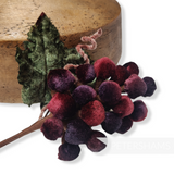 'Calista' Velvet Grape Bunch Millinery Hat Mount