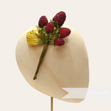 'Stella' Extra Juicy Strawberry Millinery Hat Mount