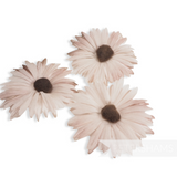 'Lucia' Vintage 1950's Double Layered 8cm Silk Daisy Heads - Set of 3