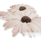 'Lucia' Vintage 1950's Double Layered 8cm Silk Daisy Heads - Set of 3