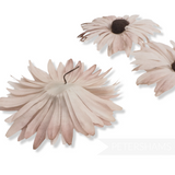 'Lucia' Vintage 1950's Double Layered 8cm Silk Daisy Heads - Set of 3