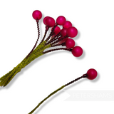 'Gladys' Vintage Japanese Glass Pips on Chenille Stems - 12 stems