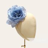 'Kate' 12cm Silk Cabbage Rose Flower Hat Mount