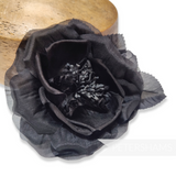 'Kate' 12cm Silk Cabbage Rose Flower Hat Mount