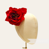 'Lucille' 12cm Rose Flower Millinery Hat Mount