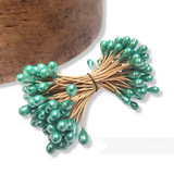 Vintage Double-Ended Pearlized Flower Stamens