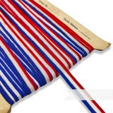 Vintage 1960s Red, White and Blue Fine 9mm Trim - 1m