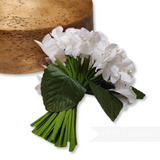 'Gianina' Rolled Stem Hydrangea Millinery Flower Mount