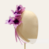 'Genevieve' Silk Daffodil Flower Hat Mount