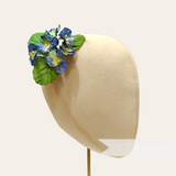 'Kyleigh' Petite Pansy Flower Millinery Hat Mount