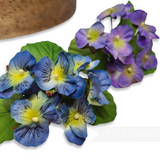 'Kyleigh' Petite Pansy Flower Millinery Hat Mount