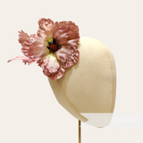 'Donna' Silk Satin 13cm Poppy Flower Millinery Mount