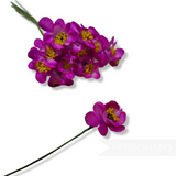 'Aniya' Mini Silk Blossom Wired Flowers - 12 stems