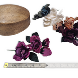 'Scarlette' Satin and Velvet Millinery Hat Mount