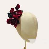 'Scarlette' Satin and Velvet Millinery Hat Mount