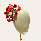 'Aphrodite' Vintage German 1950/60's Anemone Silk Flower Bunch