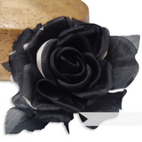 'Madalyn' Contrast Layered 11cm Silk Wired Millinery Flower