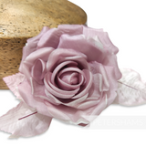 'Madalyn' Contrast Layered 11cm Silk Wired Millinery Flower