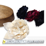 'Marisol' 12cm Velvet Millinery Hat Flower Mount