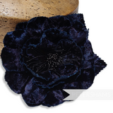 'Marisol' 12cm Velvet Millinery Hat Flower Mount