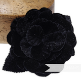 'Marisol' 12cm Velvet Millinery Hat Flower Mount