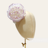 'Tinsley' Silk Two-Tone Cabbage Rose Wired Flower Mount