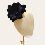 'Rosalyn' 12cm Velvet and Organza Hat Flower Mount