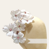 'Paisleigh' Vintage 1960s Korean Cotton Dogwood Flower Mount