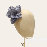 'Tiffany' 10cm Velvet Wired Flower Hat Mount