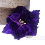 'Tiffany' 10cm Velvet Wired Flower Hat Mount