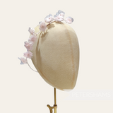 'Marianna' Velvet and Organza Petite Forget-Me-Not Flower Branch