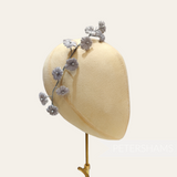 'Marianna' Velvet and Organza Petite Forget-Me-Not Flower Branch