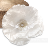 'Ellison' 12cm Vintage 1950/60s German Silk Large Poppy Flower Mount